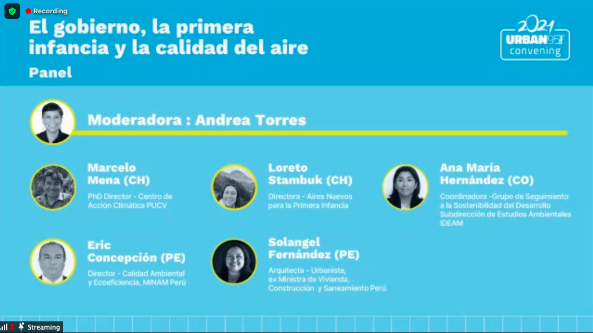 Loreto Stambuk expone en webinario “El gobierno, la primera infancia y la calidad del aire” organizado por Urban 95
