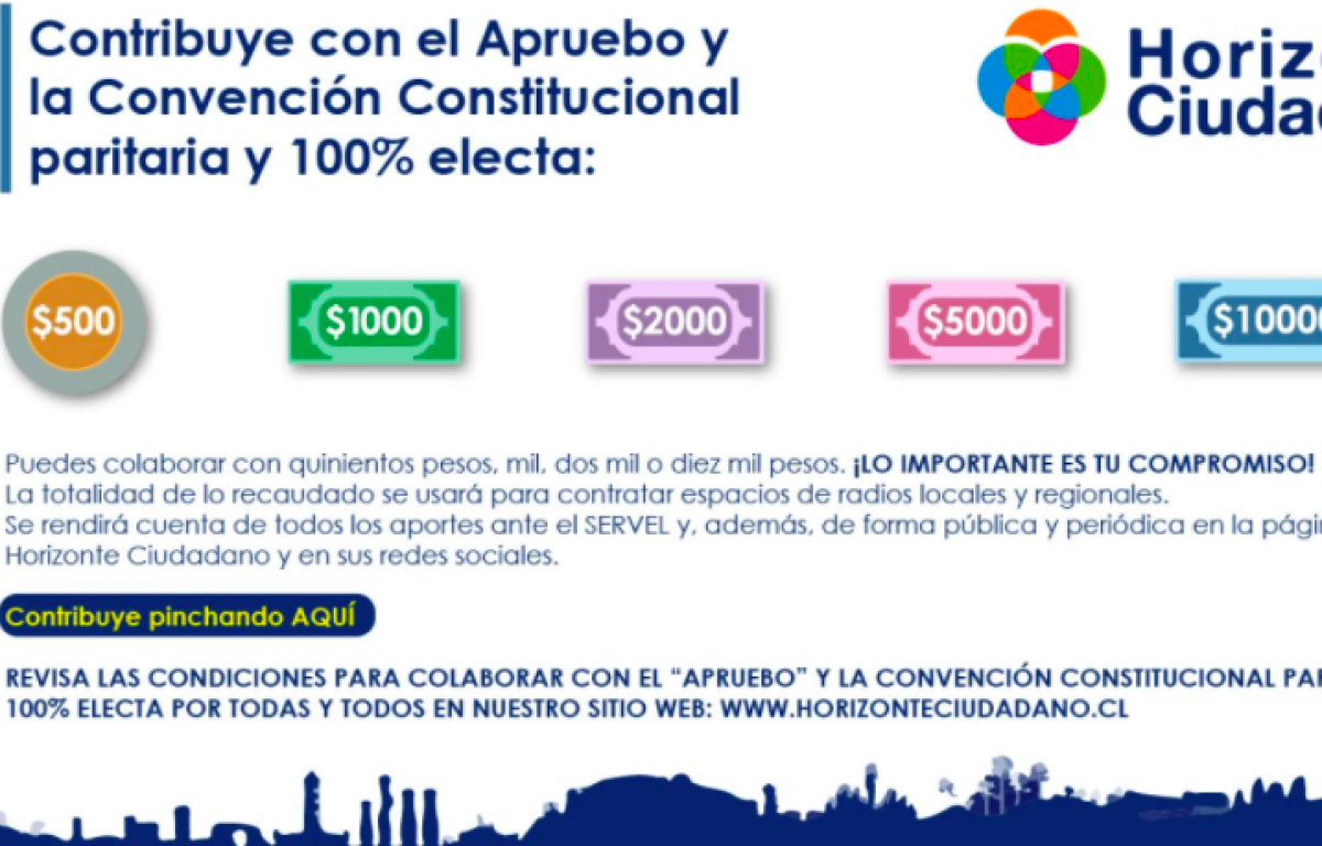 ¿Quieres hacer un aporte a la campaña del Apruebo y la Convención Constitucional?