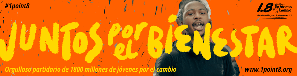 #1point8 Juntos por el Bienestar - Orgulloso partidario de 1800 millones de jóvenes por el cambio