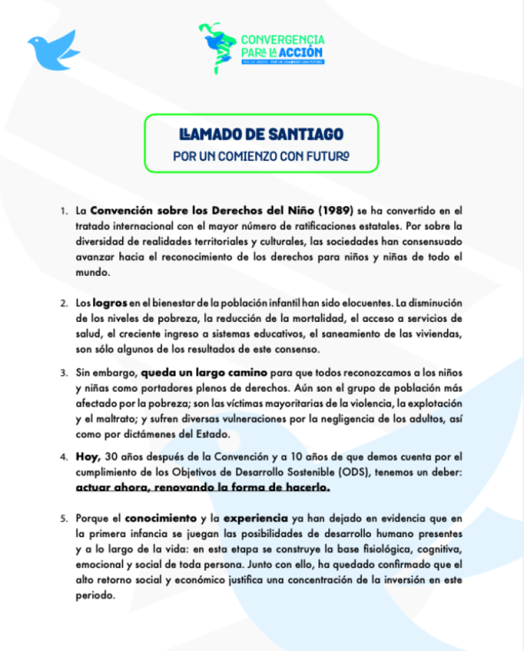 El llamado de Santiago: por un comienzo con futuro